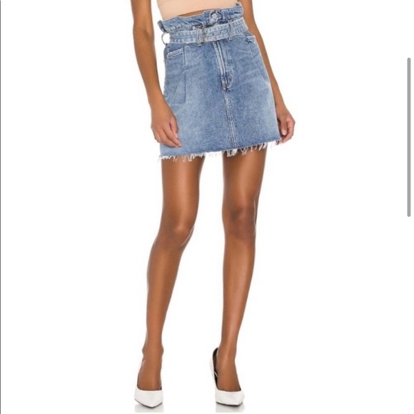 AGOLDE reworked denim skirt